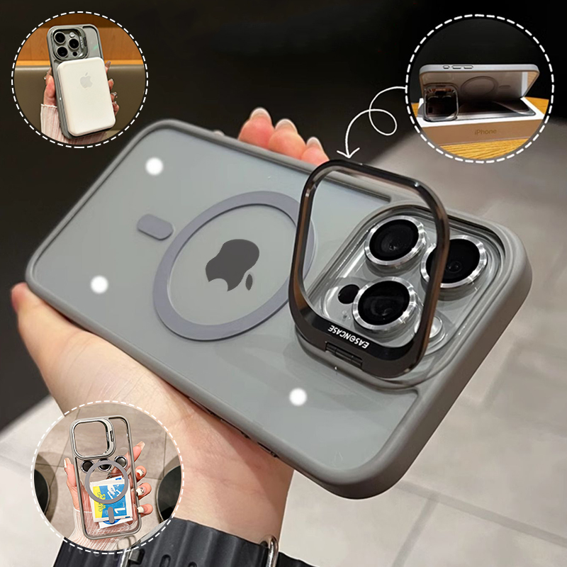 Manyetik Metal Ring Lens İPhone 15 12 13 14 11 Pro Max Plus Magsafe ile Renk Cam Lens Açık Kapak