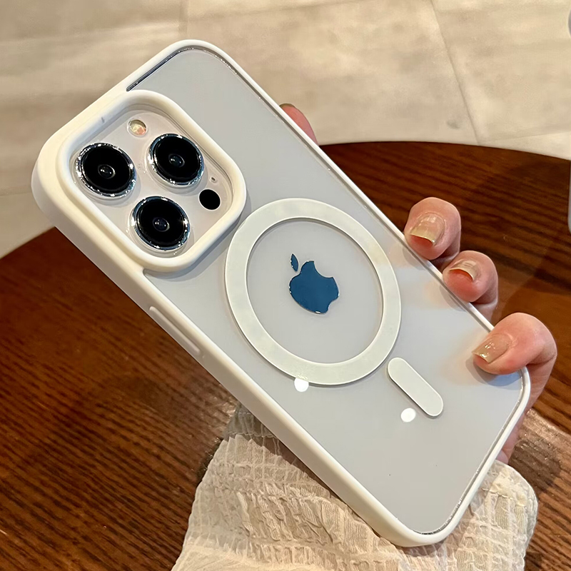 İPhone 15 14 13 12 11 Pro Max 15 Plus Magsafe Kablosuz Şarj Sabit PC Kapağı