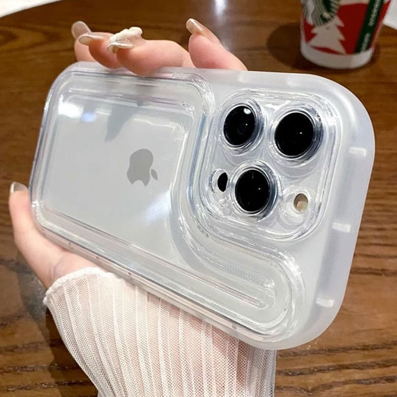 Şok geçirmez silikon tampon iPhone 15 14 13 12 11 Pro Max X XR XS 7 8 artı lens koruması şeffaf kapak