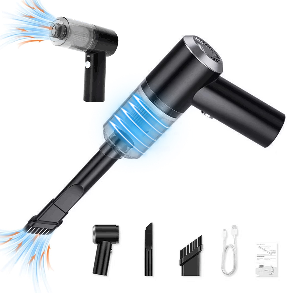 Araç Vakum Süpürge Taşınabilir Mini Toz Toplayıcı Kuru ve Islak Ev Araba Çift Kullanım Kablosuz El Temizlik Aletleri USB Şarj