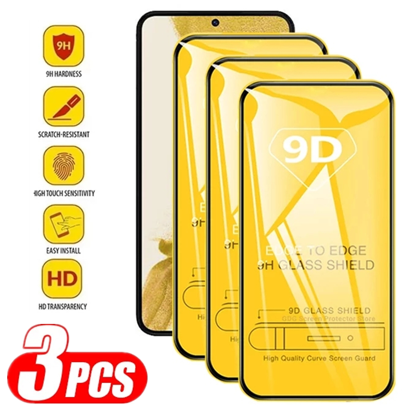 9D Tempered Glass for Samsung Galaxy A13 A53 A52 A32 A12 A50 A51 A52S A72 A54 A33 A71 A21S A73 A16 A56 M12 S10E Screen Protector
