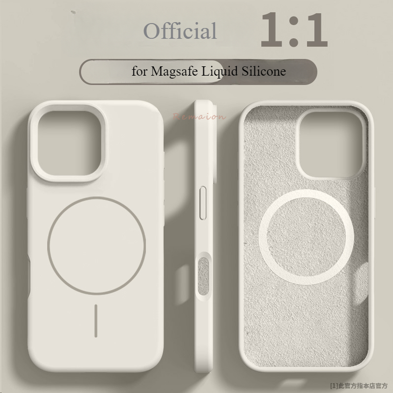 Official Liquid Silicone Magsafe Case For iPhone 16 14 15 Plus 11 12 13 16 Pro Max Magnetic Wireless Charge Protector Soft Cover