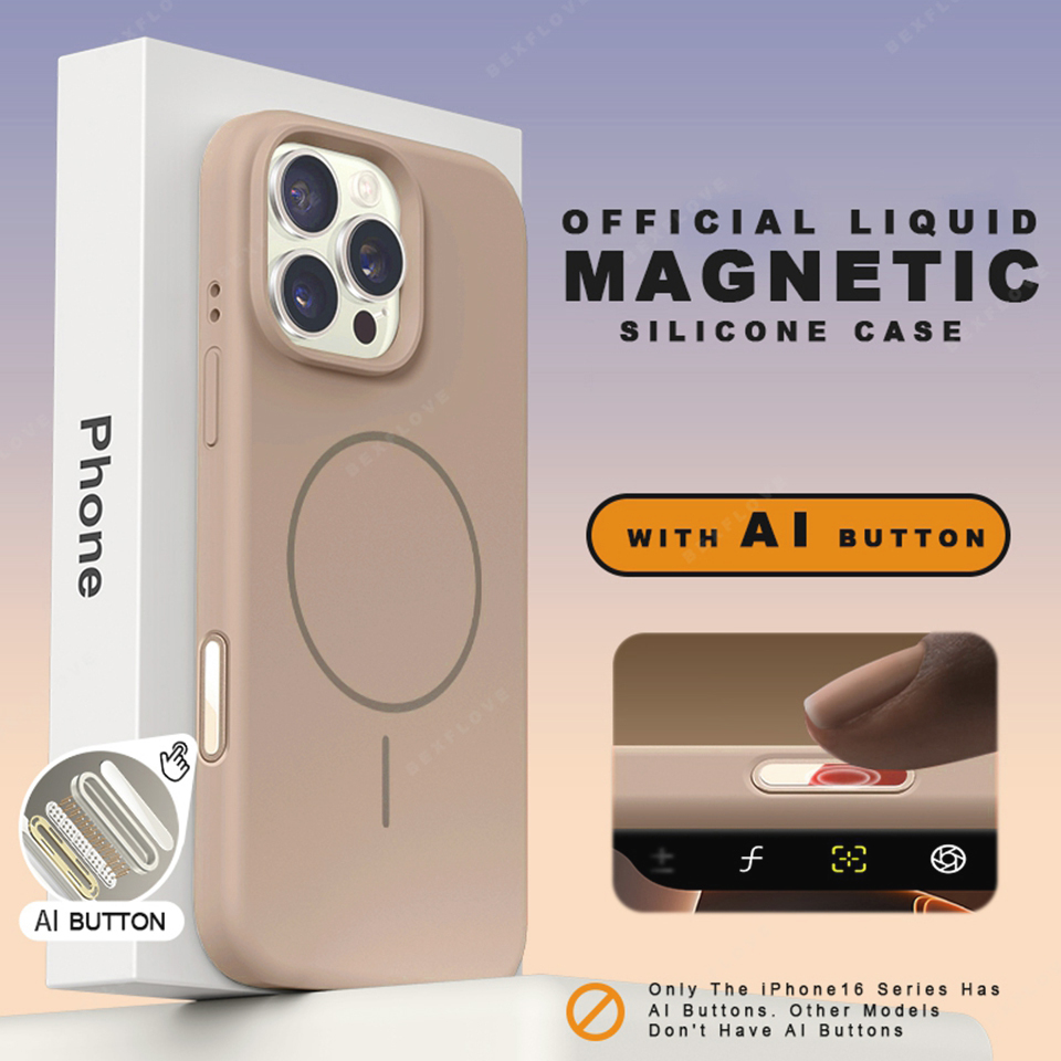 Official Silicone Magsafe Phone Case For iPhone 15 14 16 Plus 11 12 13 16 Pro Max Magnetic Wireless Charge Protector Soft Cover