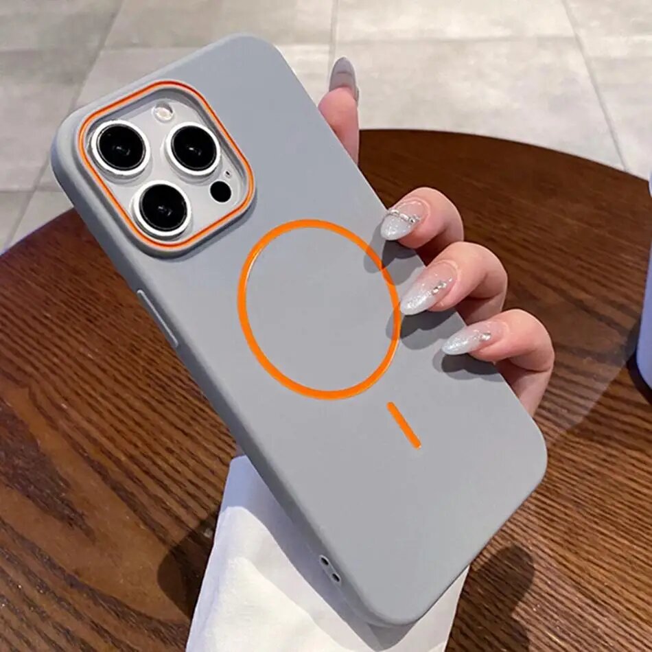 Luxury Color Soft TPU Magnetic 16E Phone Case for iPhone 16E 13 12 11 15 14 16 Pro Max Shockproof Protector Matte Back Cover