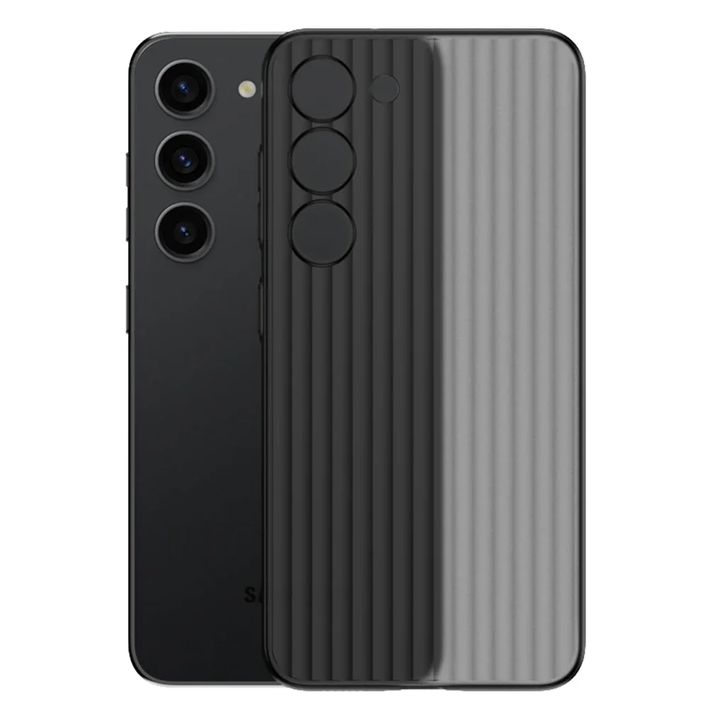 Ultra Thin Line Matte PP Hard Case For Samsung Galaxy S25 S24 Ultra S23 Plus S25+ Transparent Frosted Back Cover Shell Bumper