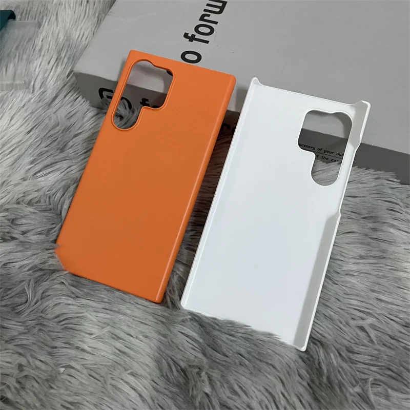 Slim Frameless Sandstone Hard Case For Samsung Galaxy S25 S24 S23 Ultra S22 S21 S20 S10 Note 20 10 PlusThin Matte Solid Color