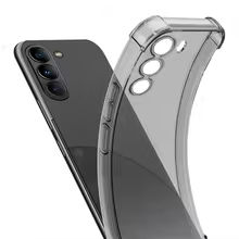 Shockproof Silicone Case For Samsung Galaxy S25 S24 S23 S22 S21 S20 FE Plus Note 20 Ultra Clear Ultra-Thin Back Case Transparent